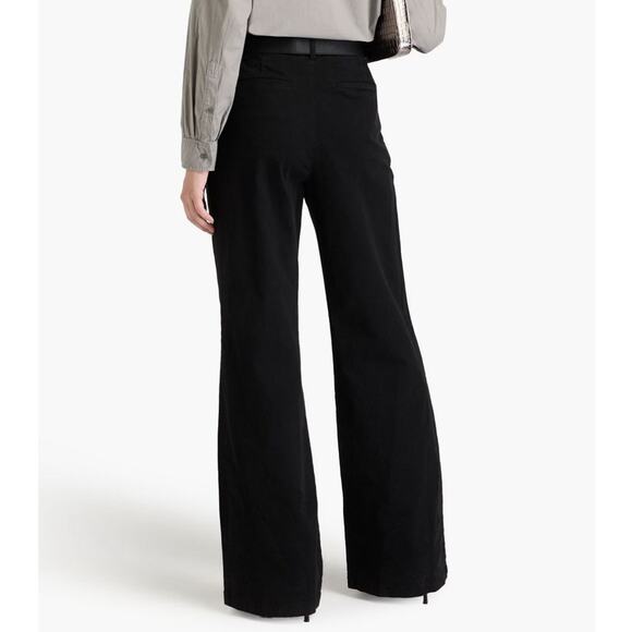 Nili Lotan Black flavor stretch cotton Wide-Leg Pants 6 - Picture 3 of 5